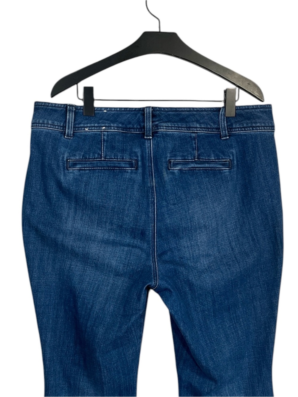 Talbots Flare Leg Pintuck Jeans- Lapis Wash Size 16 - Picture 10 of 11